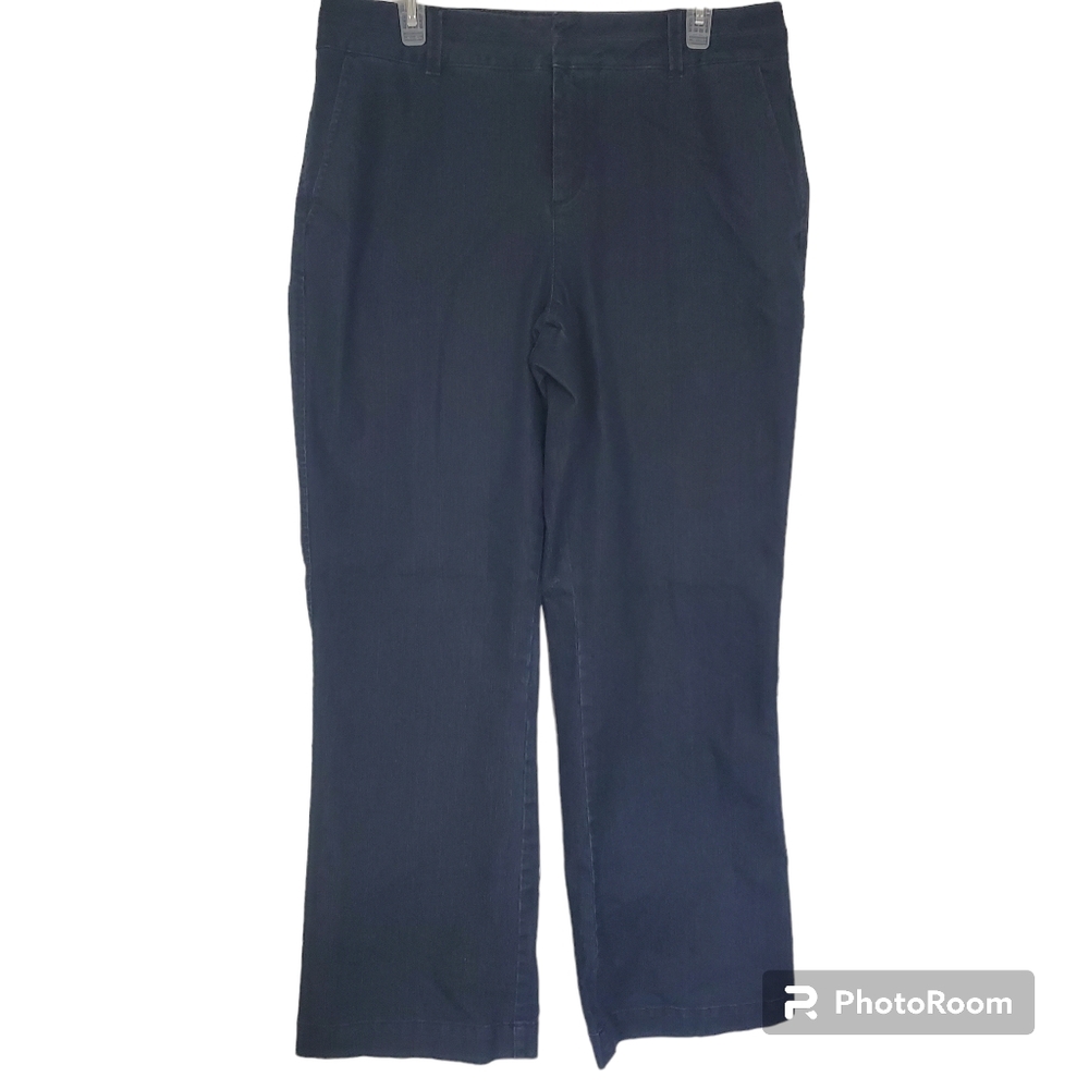 Coldwater Creek black denim jeans pants size 14.